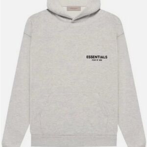Fear of God Essentials Light Gray Hoodie